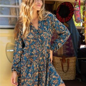 Natural Life Ansley woven tunic shirt dress, size small, NWT